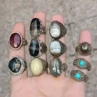 تعدادی انگشتر قدیمی تعویض با پرنده