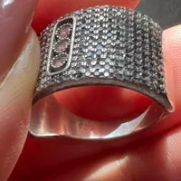 انگشتر نقره فول نگین ایتالیای شیک|بدلیجات|تهران, افسریه شمالی|دیوار