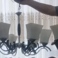 لوستر شش شاخه و دیوار کوب