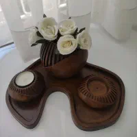 ست دکوری و گلدان تک