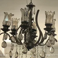 لوستر تمام برنز طرح لاله پنج شعله