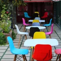 میزو صندلی گلاس پایه چوب ۵۵|میز و صندلی غذاخوری|سراوان, |دیوار