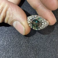 انگشتر موزانایت دودی