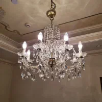 لوستر پوسته ای ۸ شعله|لوستر و چراغ آویز|تهران, کامرانیه|دیوار