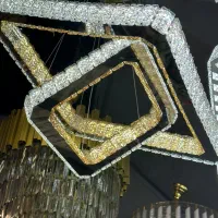 لوستر کریستالی مربع