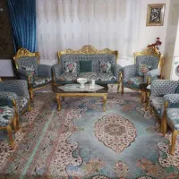 مبل استیل ۹ نفره به همراه میز ناهار خوری|مبلمان خانگی و میز عسلی|اصفهان, محمودیه|دیوار