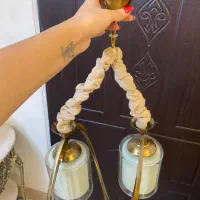 دو عدد لوستر دو شاخه