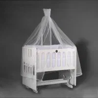 تخت گهواره کنار مادر در حد نو|تخت و صندلی بچه|بروجرد, |دیوار