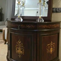 آینه کنسول کلاسیک چوبی. تمیز وسالم|بوفه، ویترین، کنسول|گرگان, |دیوار