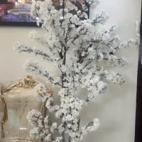 ۲تادرختچه مصنوعی نو سفید جفت