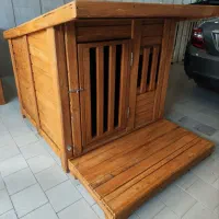 لونه لانه خانه کلبه باکس ، جای خواب ، جای سگ چوبی