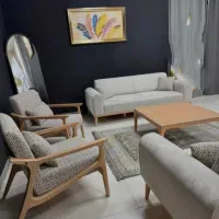 مبل دسته چوبی تمام چوب