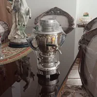 دکوری  مجسمه  آباژور میز سماور کوچک قدیمی|صنایع دستی و سایر لوازم تزئینی|اصفهان, خانه اصفهان|دیوار