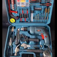 درل برقی دریل چکشی کیت100عددی ابزار و یراق صنعتی