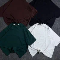 تیشرت بیسیک پارچه دو نخ