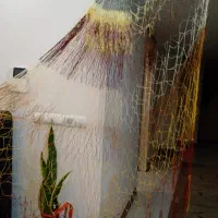 توری ابریشمی کار دست زندان مخصوص اتاق خواب
