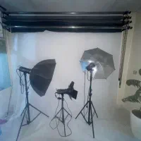 کیت فلاش استودیویی nicephoto 200j همراپایه فون و