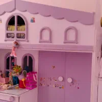 تخت خواب دو طبقه کودک به همراه میز تحریر