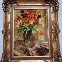 تابلو گل لاله الوان