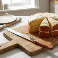 چاقوی اره ای  دسته بلند مخصوص کیک