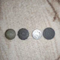 چهار عدد سکه نقره قدیمی|کلکسیون سکه، تمبر، اسکناس|نورآباد, |دیوار