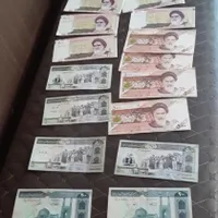 تعدادی اسکناس خارجی وایرانی|کلکسیون سکه، تمبر، اسکناس|تربت جام, جامی|دیوار