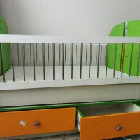 تخت کودک گهواره شو به همراه تشک تخت