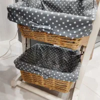 سبد سیب زمینی پیاز چوبی