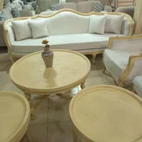 مبل کوئین فرانسوی حصیری|مبلمان خانگی و میز عسلی|رشت, خمیران زاهدان|دیوار
