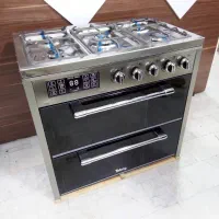 اجاق گاز صفحه نما استیل دو درب