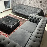 مبل چستر میز وسط و میز ناهاخوری