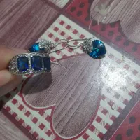 انگشتر و گوشواره نقره