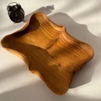 طروف چوبی روستیک کوکسا ساعت چوبی|ظروف سرو و پذیرایی|شیراز, بازار|دیوار