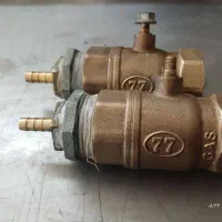 فروش فوری دو عدد شیر گاز برنجی بزرگ و ارزان