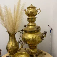 سماور برنجی ذغالی