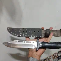 چاقو خنج.ری 30 سانتی با غلاف چرمی