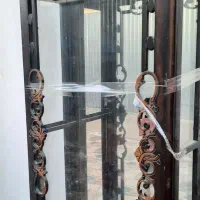 بوفه چوبی|بوفه، ویترین، کنسول|شیراز, شیشه‌گری|دیوار