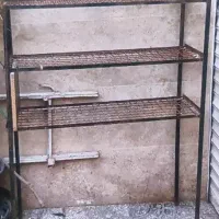 زیر گلدانی،قفسه،جای گلدان آهنی