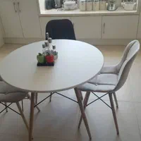 میز و صندلی مانلیا پارچه ترک مدرن کم جا|میز و صندلی غذاخوری|تهران, شهید رجایی|دیوار