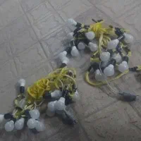 کرایه میز و ریسه لامپ سفید نو