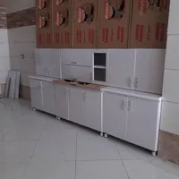 کابینت آشپزخانه بدنه فلز درب چوبی 3متر بالا پایین|مصالح و تجهیزات ساختمان|نسیم‌شهر, |دیوار