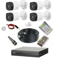 پک کامل ۴ دوربین مداربسته داهوا|دوربین مداربسته|شوشتر, |دیوار