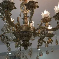 لوستر ۱۰ شاخه برنز|لوستر و چراغ آویز|تهران, پاسداران|دیوار