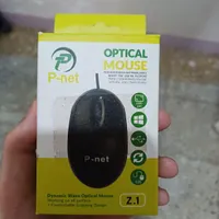موس سیمی P-Net Z.1 مشکی شفاف