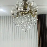 لوستر ۵ شاخه جنس برنج