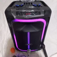 اسپیکر بزرگ بلوتوثی چرخ دار وردسته دار15اینچ برودو|سیستم صوتی خانگی|کلاله, |دیوار