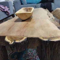 میز جلو مبلی تمام چوب|مبلمان خانگی و میز عسلی|بجنورد, |دیوار