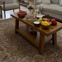 جلومبلی چوب روس سفارشی همراه کنارمبلی کاملا نو