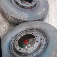 2عدد رینگ و لاستیک پربار و آماده کمربند رینگ10پیچ|قطعات یدکی و لوازم جانبی|اسالم, |دیوار