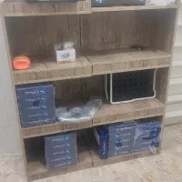 کتابخونه سه طبقه دو تیکهMDF رودان